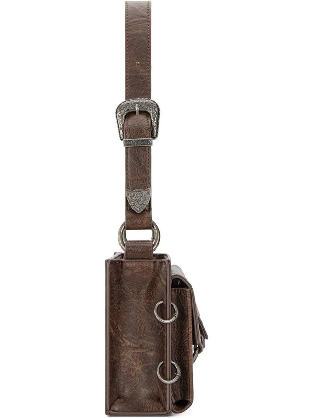 Y2K Small Shoulder Bag for Women | Western Style with Detachable Charms - Picture 7 of 9